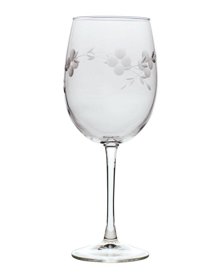 Susquehanna Glass Set Of 4 Alice Hand-cut Wine Glasses