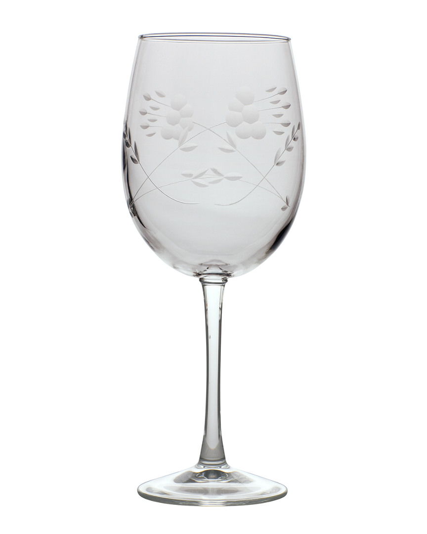 Susquehanna Glass Set Of 4 Bethany Hand-cut Wine Glass