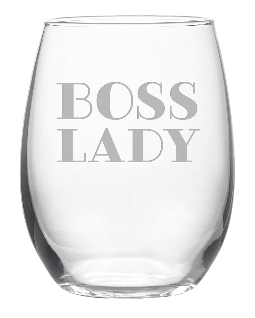 Susquehanna Glass Dnu Unprofitable  Boss Lady Stemless Wine & Gift Box