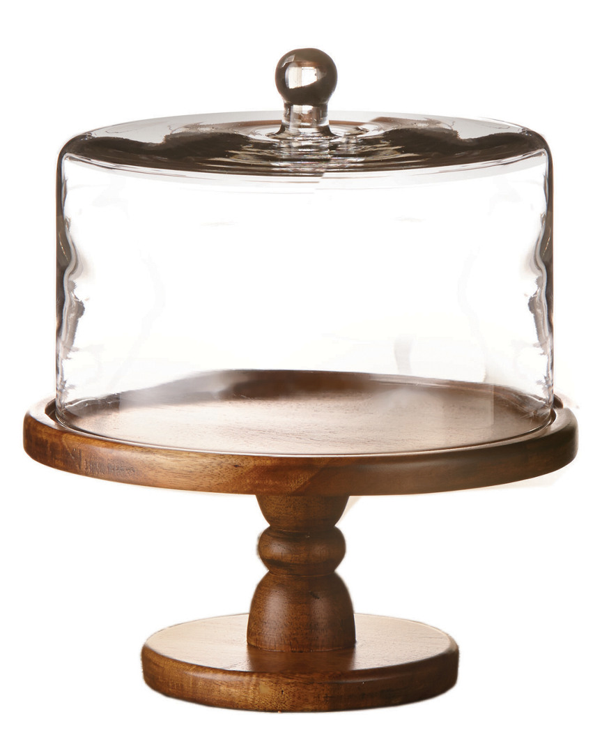 Jay Imports Madera 11.75in Pedestal Cake Plate