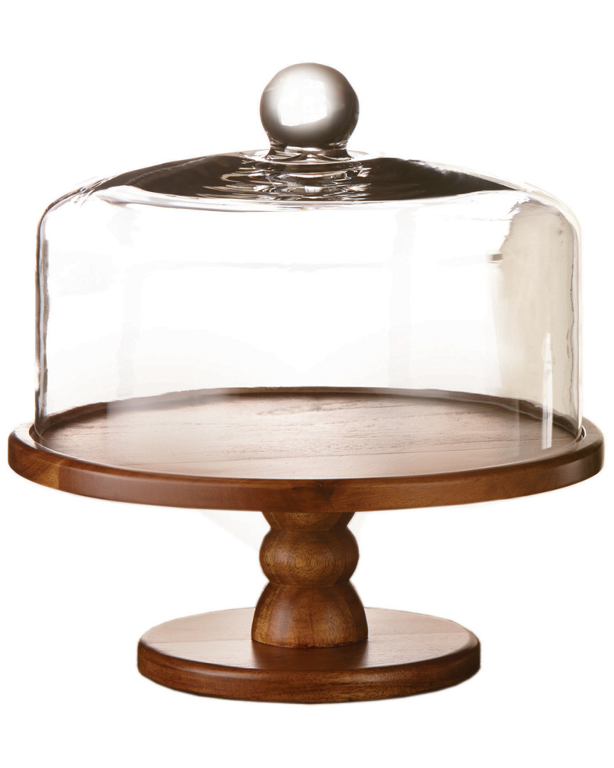 Jay Imports Madera 9in Pedestal Cake Plate