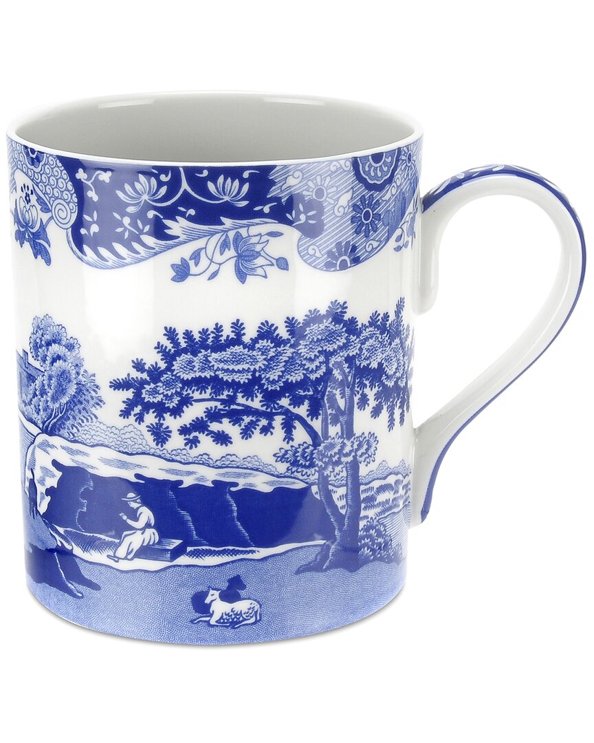 Spode Set Of 4 Blue Italian 16oz Mugs