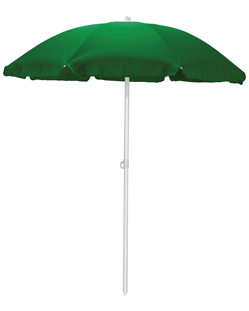 Picnic Time Beach Umbrella In Green