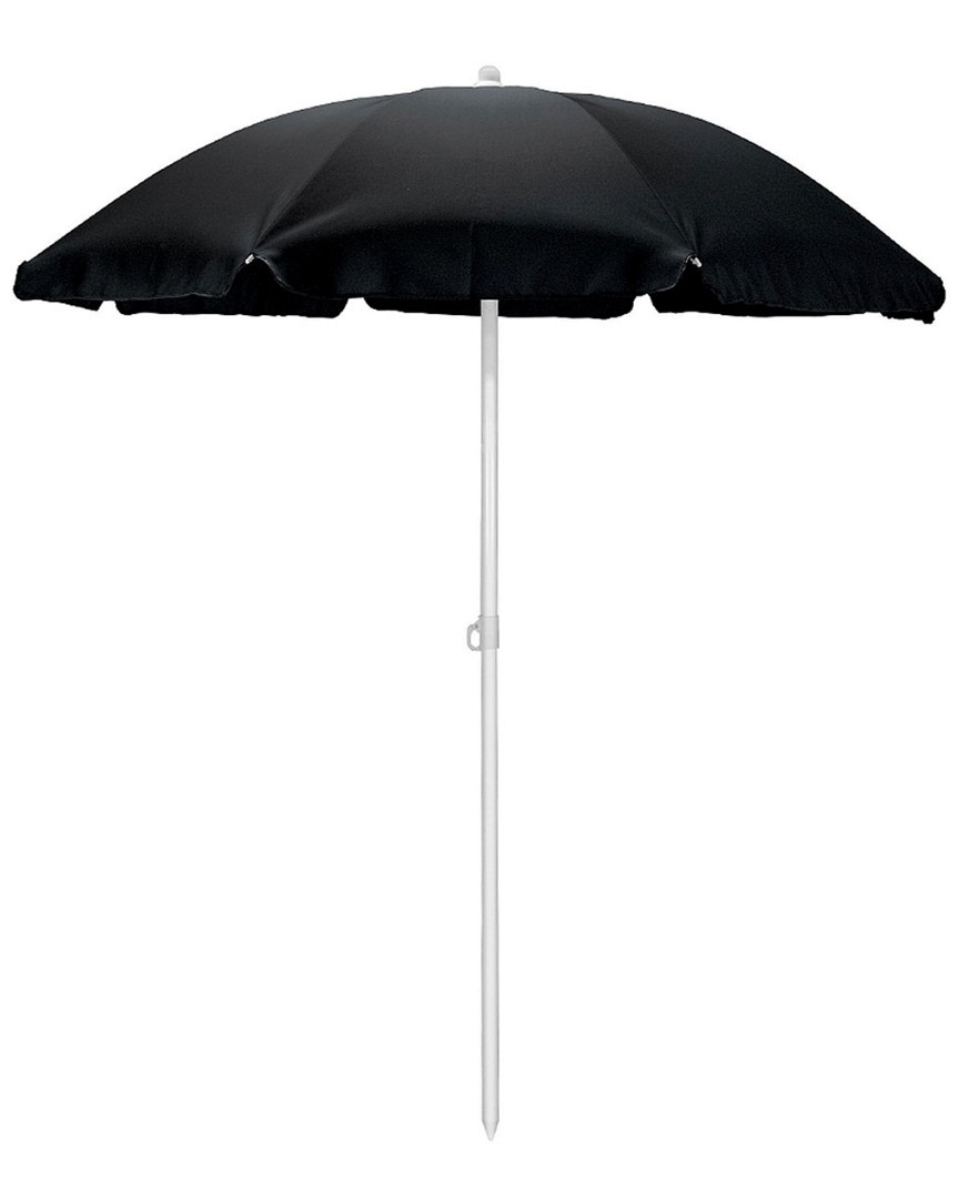 Picnic Time Beach Umbrella In Black