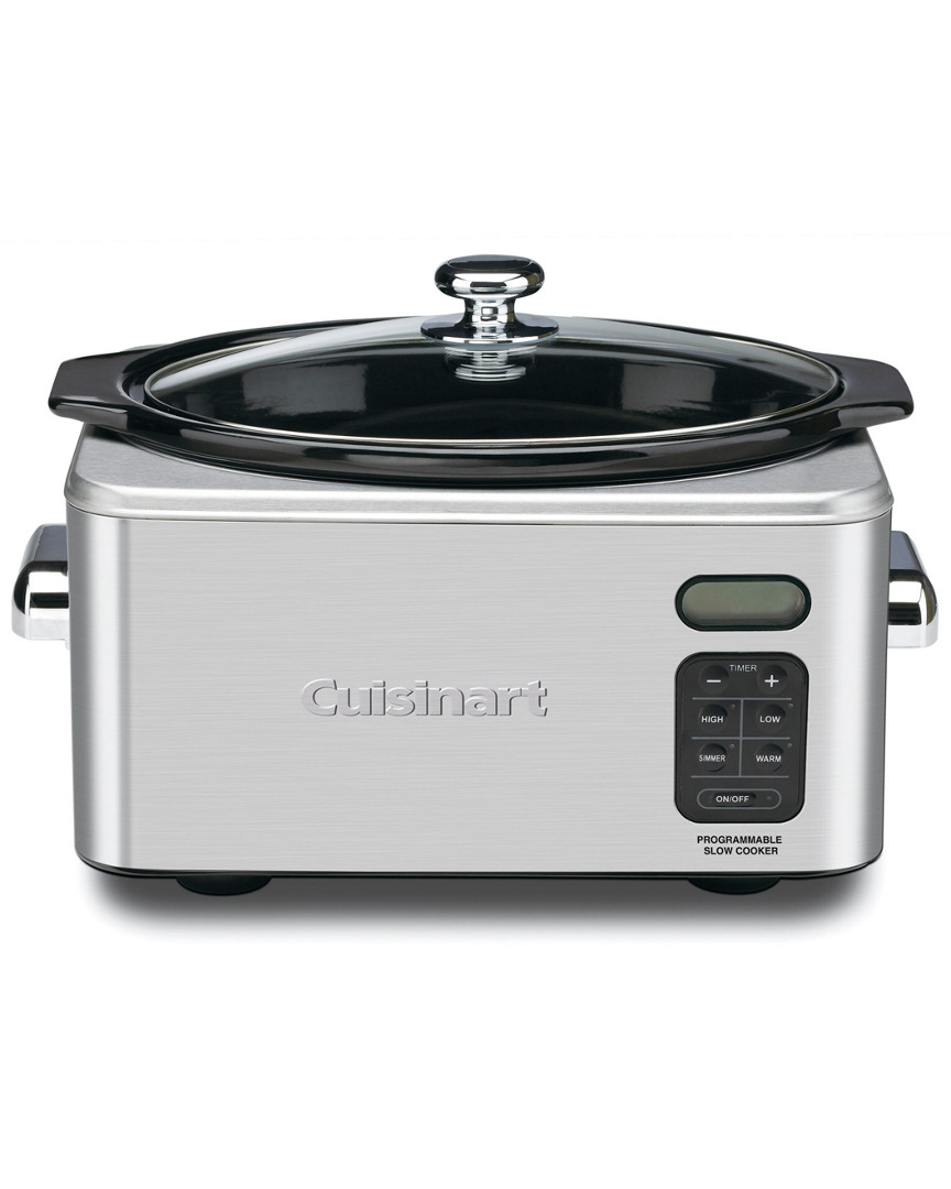 Cuisinart 6qt Stainless Steel Programmable Slow Cooker Psc-650 In White