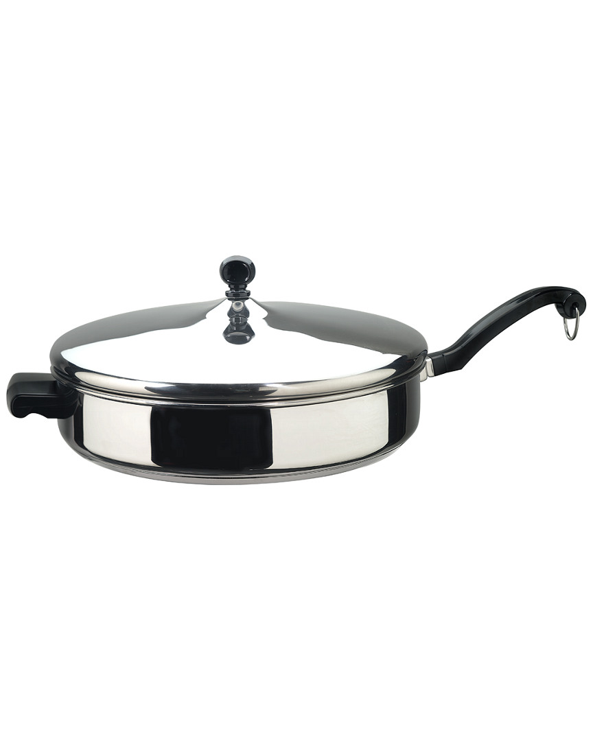 Shop Farberware Classic Series Stainless Steel 4.5qt Covered Saute Pan