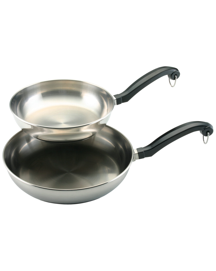 Shop Farberware 2pc Classic Series Stainless Steel 8in And 10in Skillets