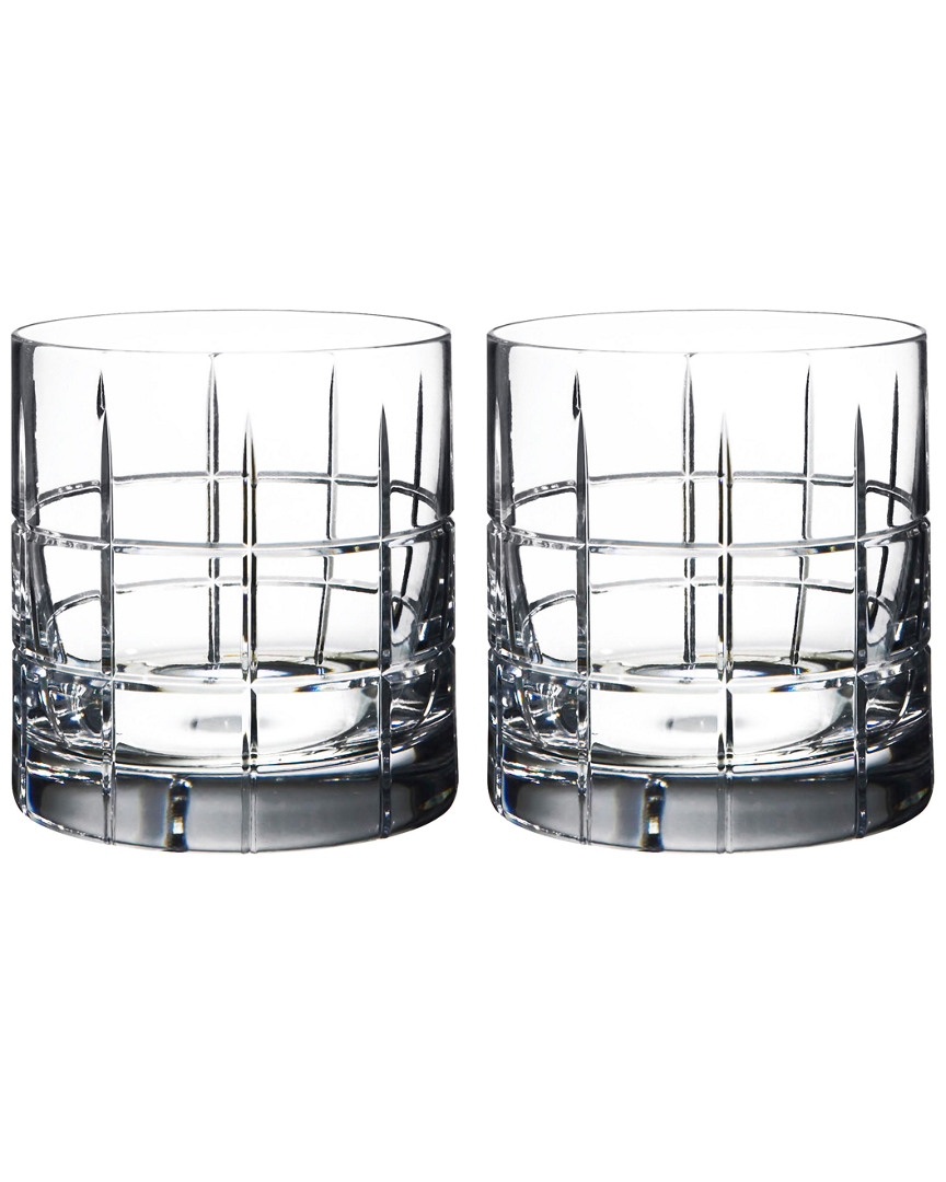 Orrefors Set Of 2 Street Double Old Fashioned Glasses In Nocolor