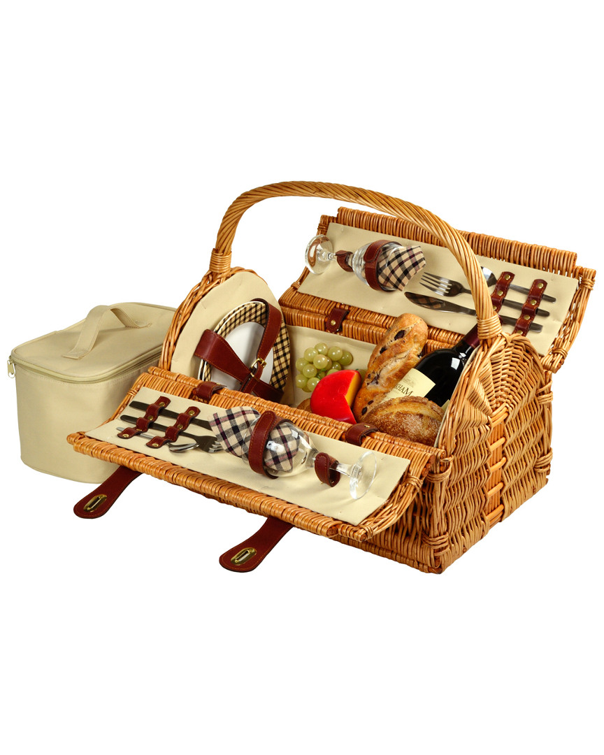 Picnic At Ascot Sussex Picnic Basket For 2 In Multicolor
