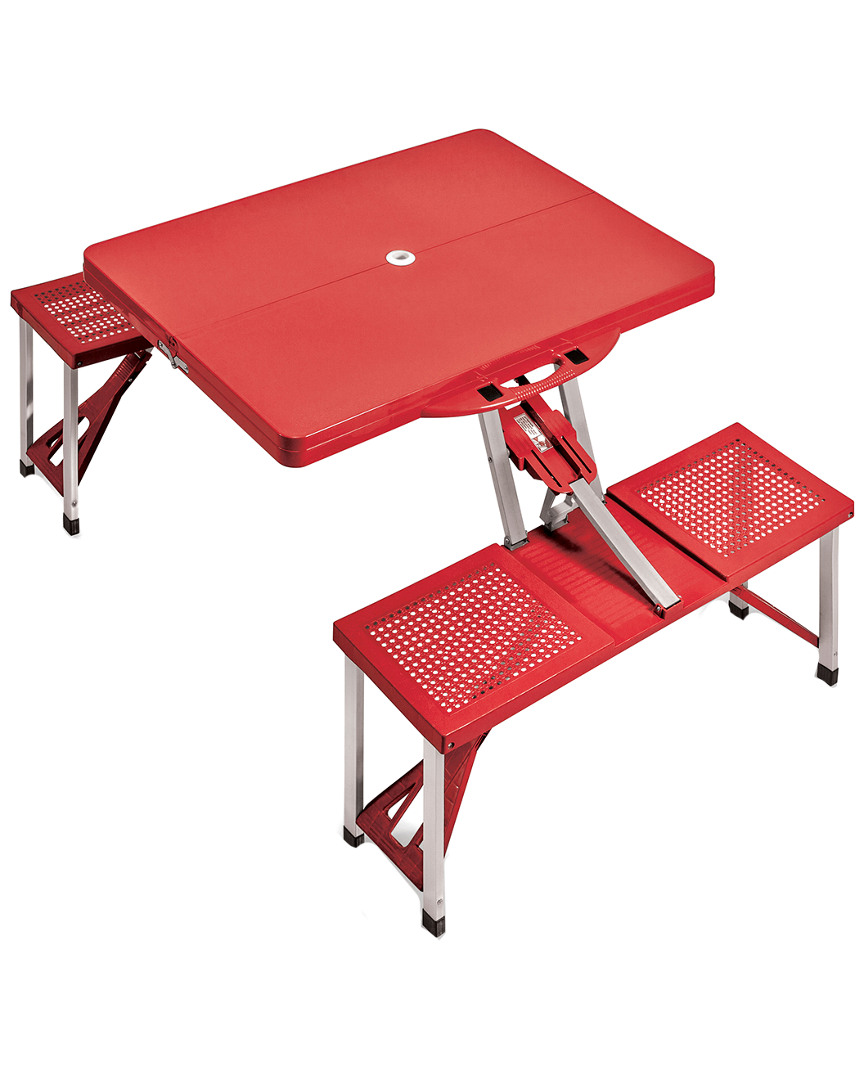 Picnic Time Foldable Picnic Table With Seats