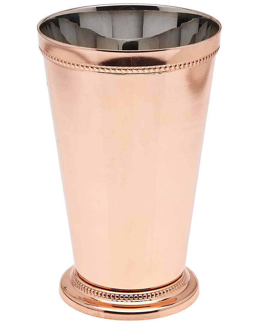 Godinger 6.25in Copper Beaded Mint Julep Cup