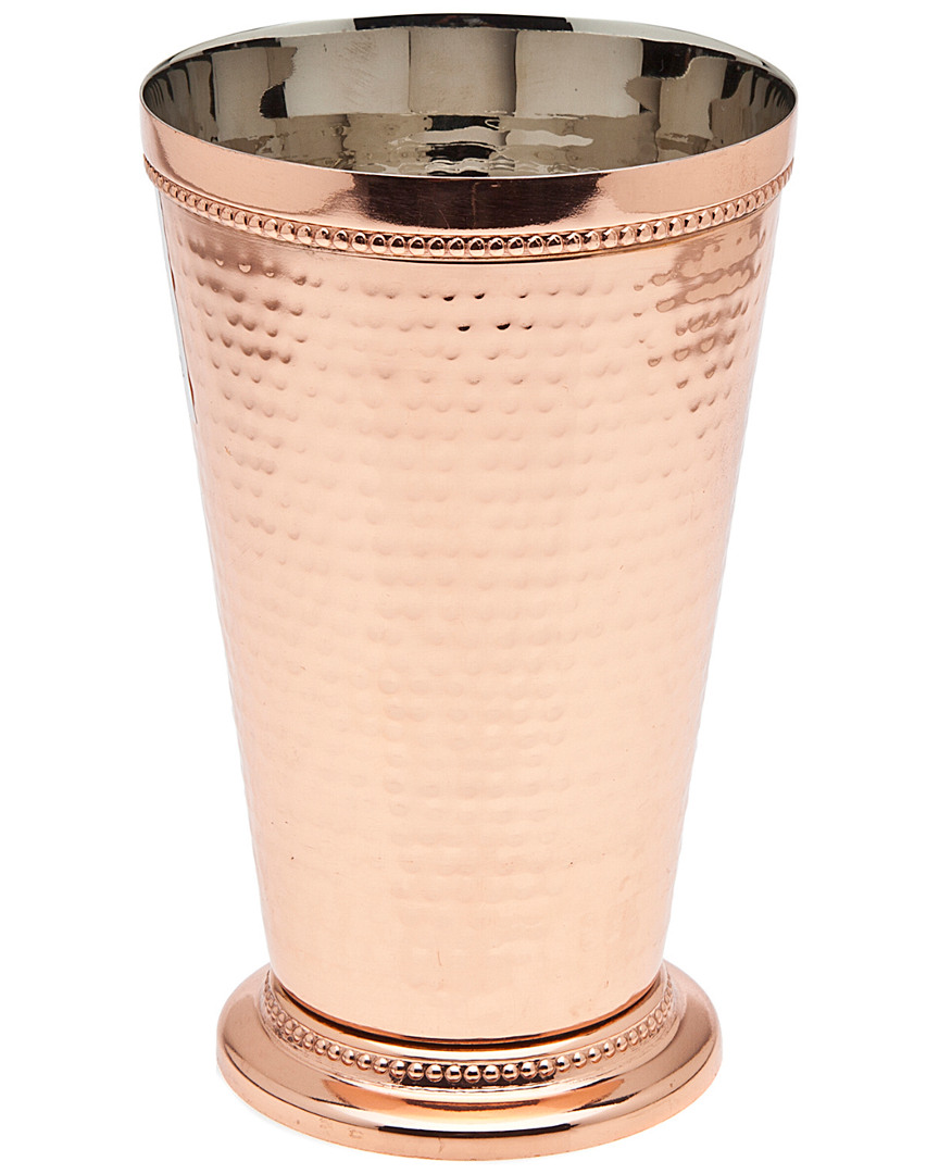 Godinger 6.25in Copper Beaded Mint Julep Cup