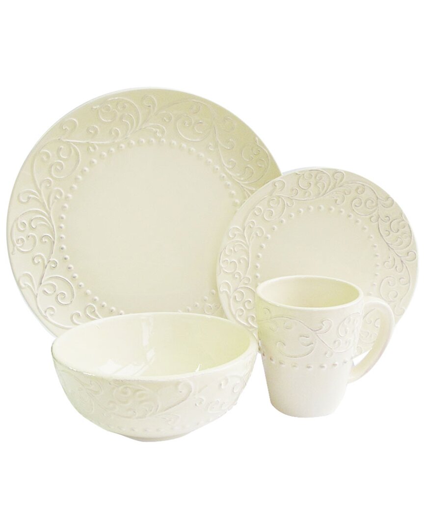 American Atelier Bianca 16pc Dinnerware Set