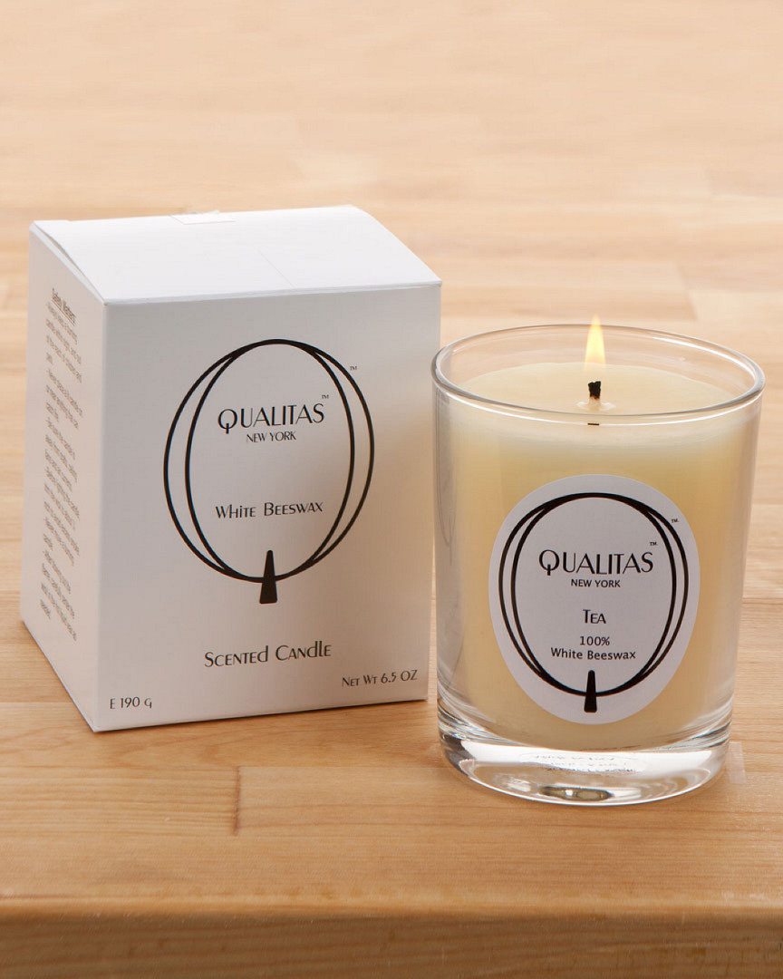 Qualitas Tea 6.5oz Beeswax Candle