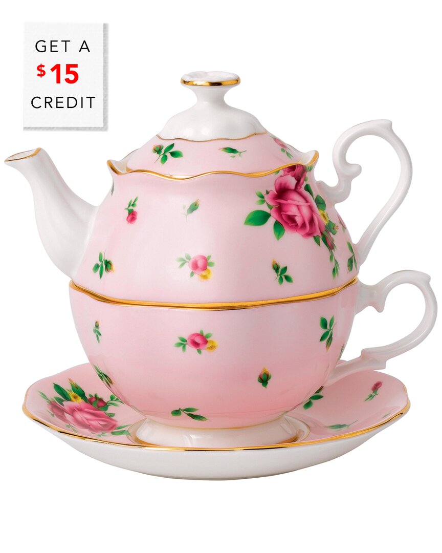 Shop Royal Albert New Country Roses Pink Tea For One With $15 Credit