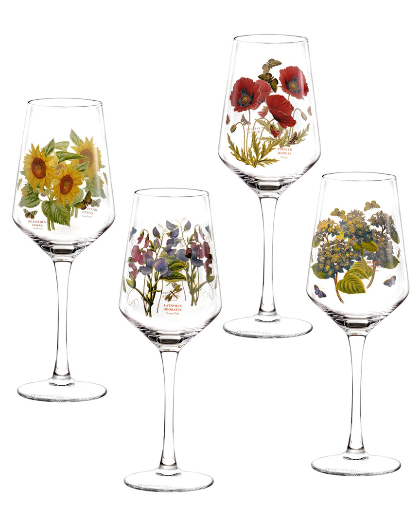 Portmeirion Botanic Garden Set Of 4 Wine Glasses