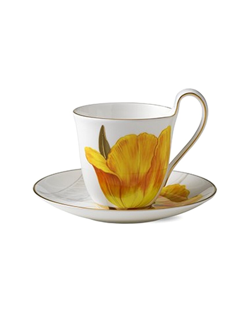 Shop Royal Copenhagen 8.5oz Flora Tulip Cup & Saucer With $10 Credit