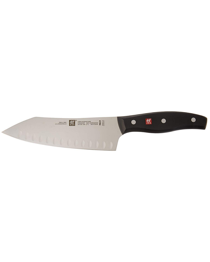 Zwilling J.a. Henckels Twin Signature 7in Hollow Edge Rocking Santoku