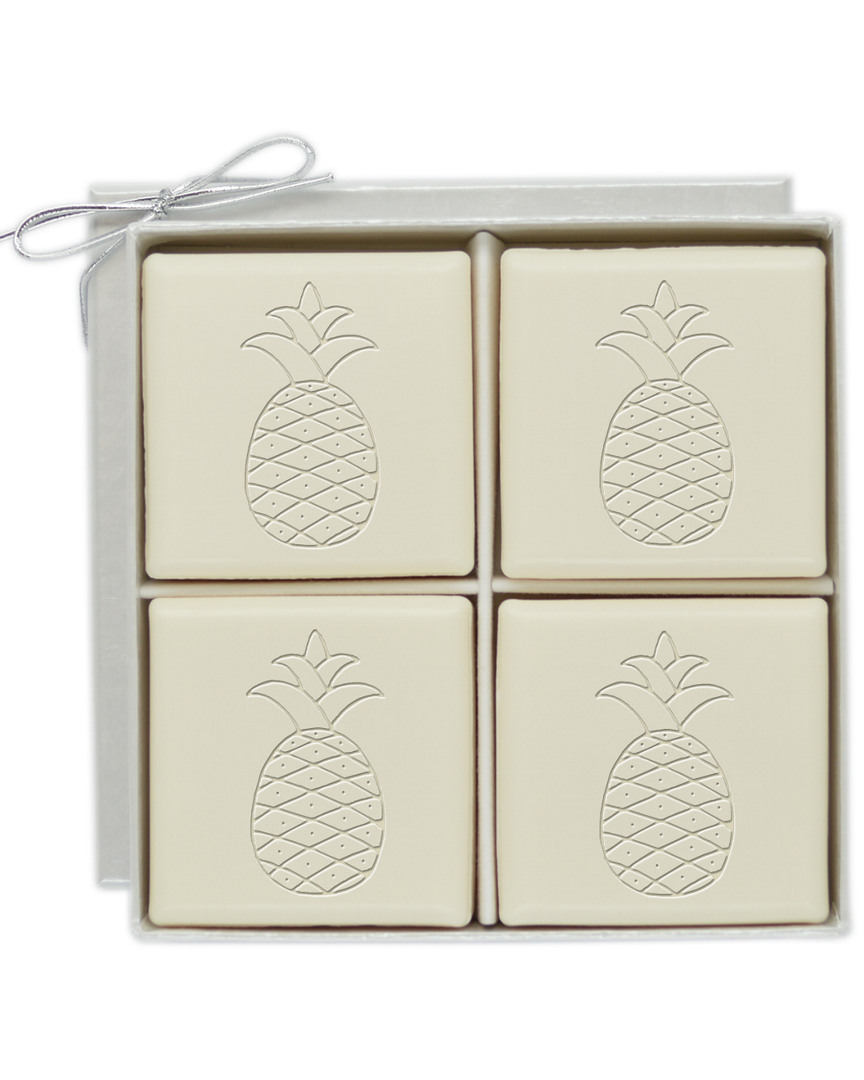 Carved Solutions ' Ecoluxury Mi-luxe 4 Square Bar Set Personalized With Pineapple