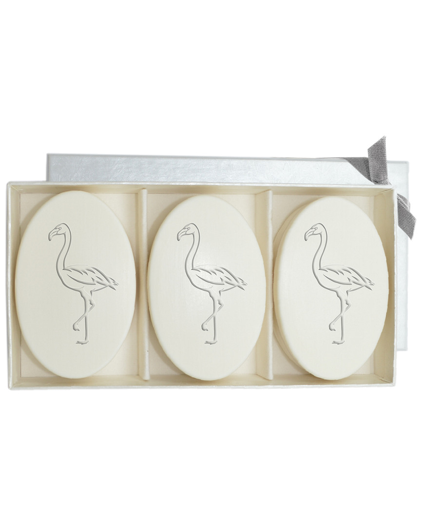 Carved Solutions Flamingo Signature Spa Trio Aqua Mineral 3 Soap Bars