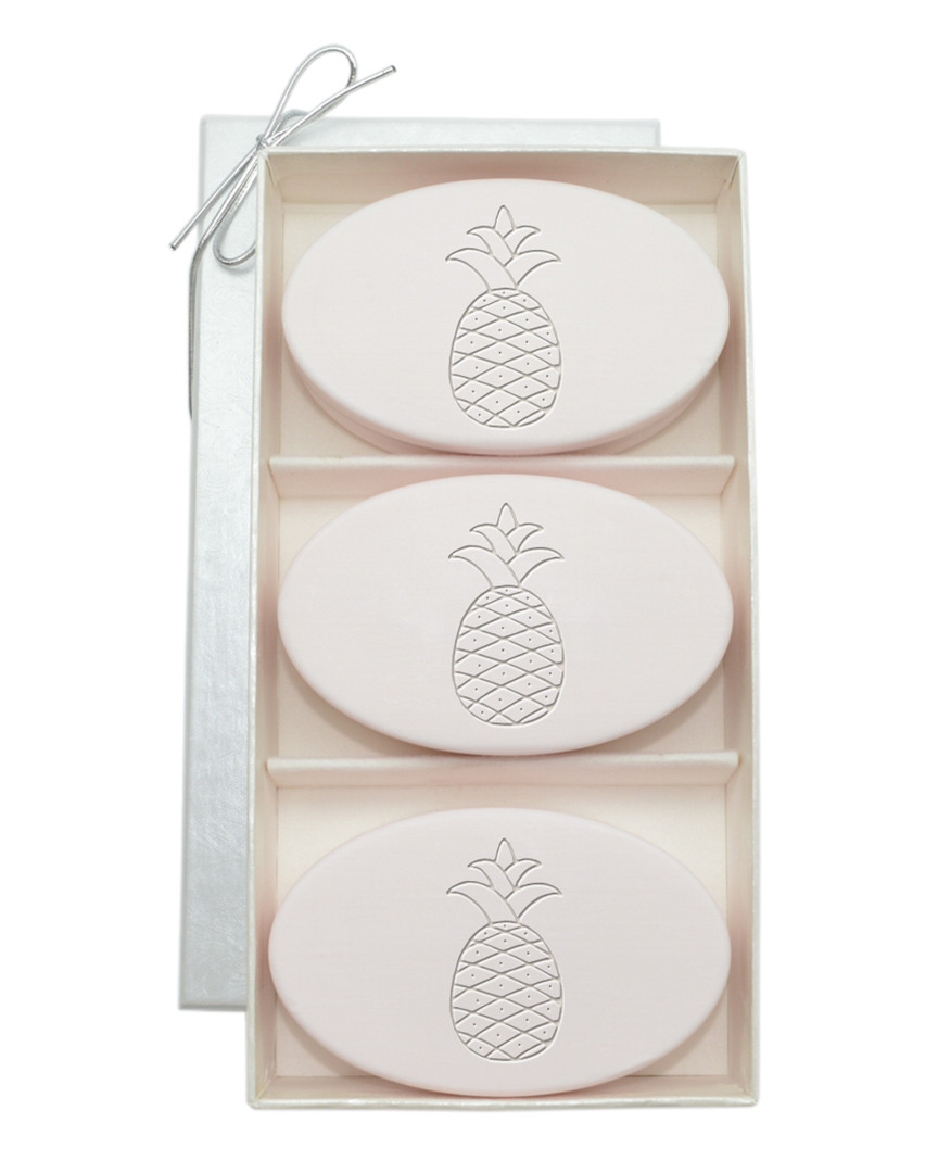 Carved Solutions Pineapple Signature Spa Trio Satsuma 3 Soap Bars