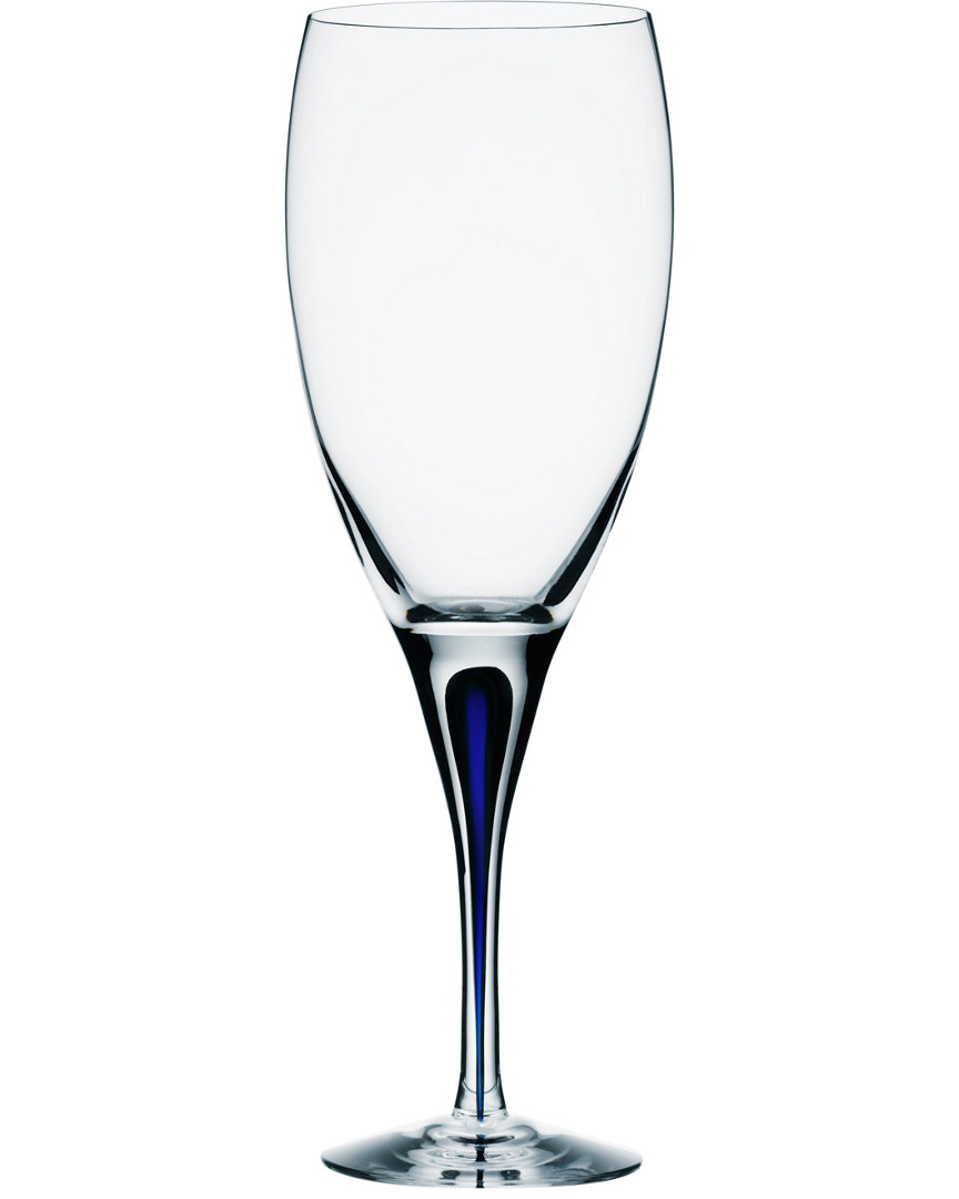 Kosta Boda Orrefors Intermezzo Blue White Wine In Multicolor