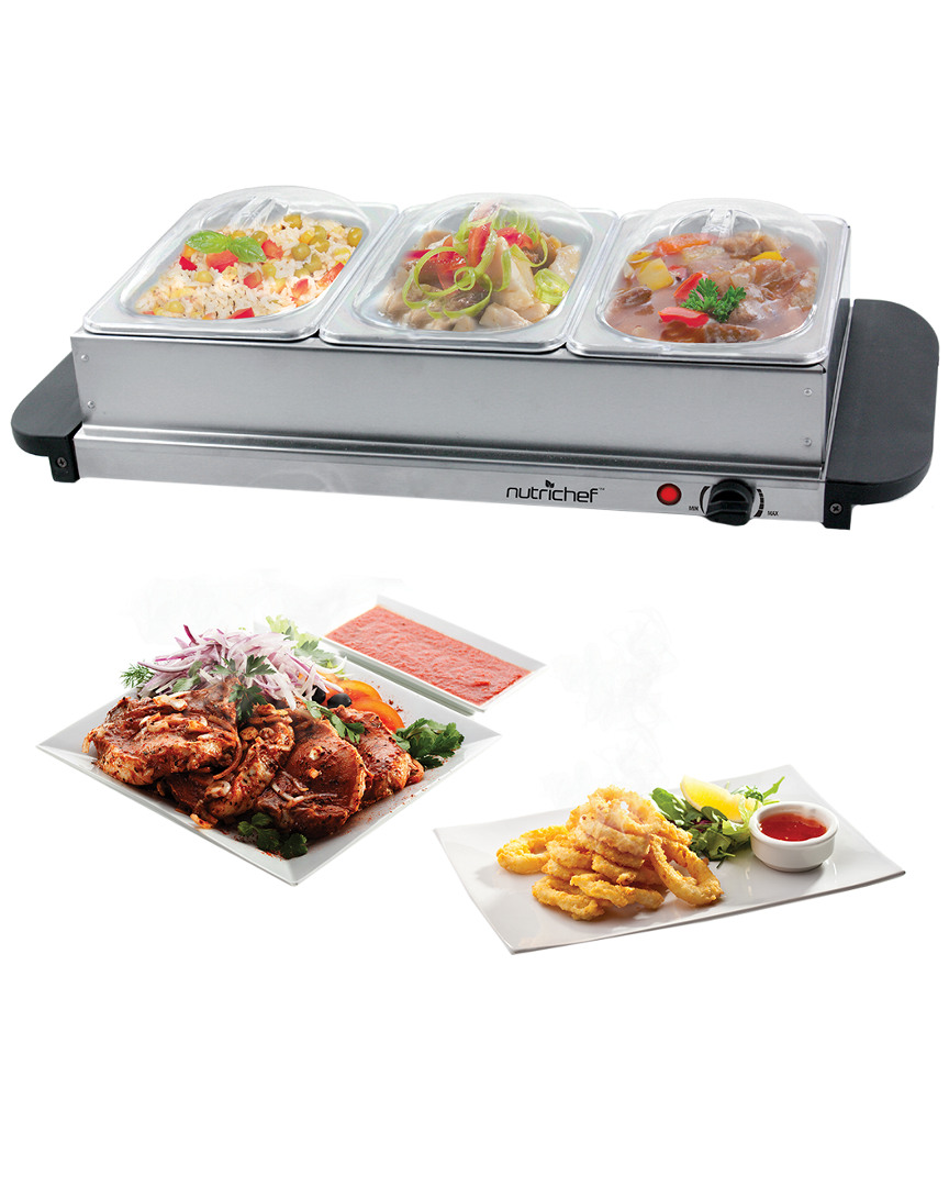 Nutrichef Food Warming Tray And Buffet Server