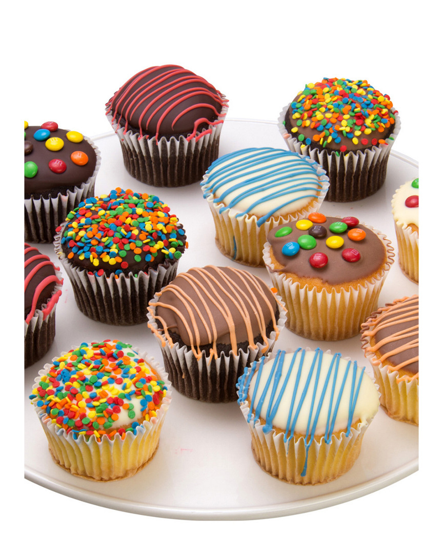 Shop Chocolate Covered Company 12pc Birthday Belgian Chocolate Dipped Cupcakes