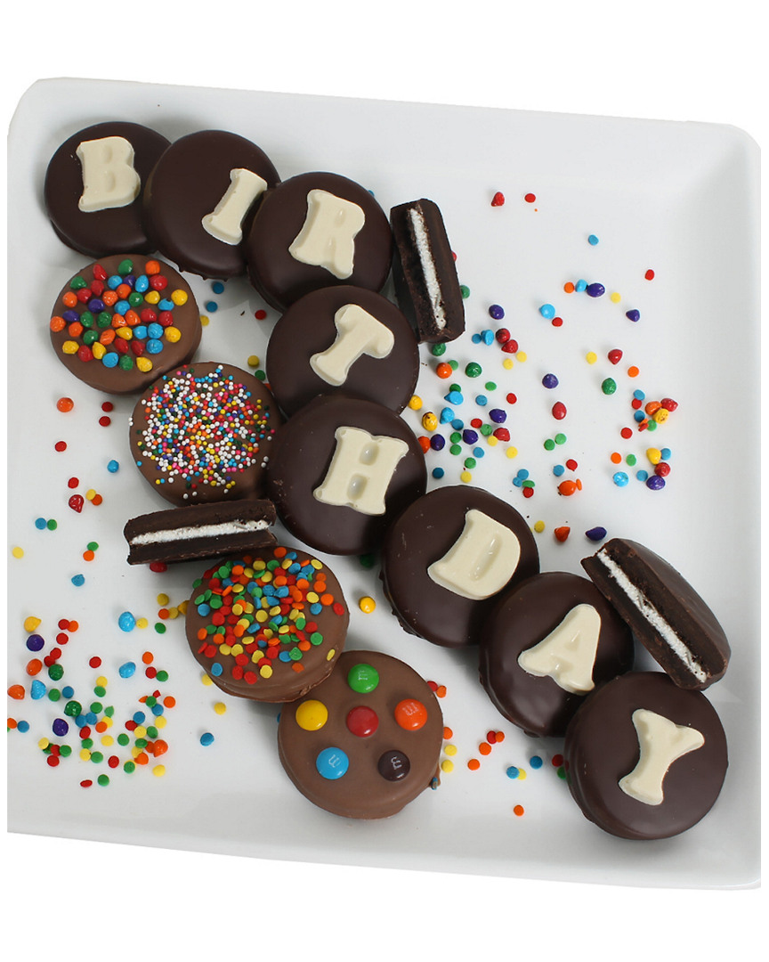 Shop Chocolate Covered Company 14pc Birthday Belgian Chocolate Covered Oreo Cookies