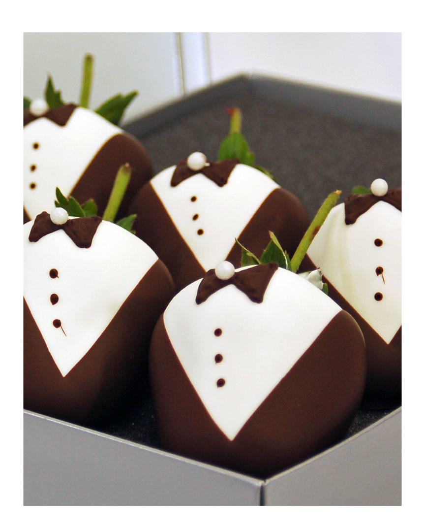 Chocolate Covered Company Groom Set Of 12 Belgian Chocolate Covered Strawberries
