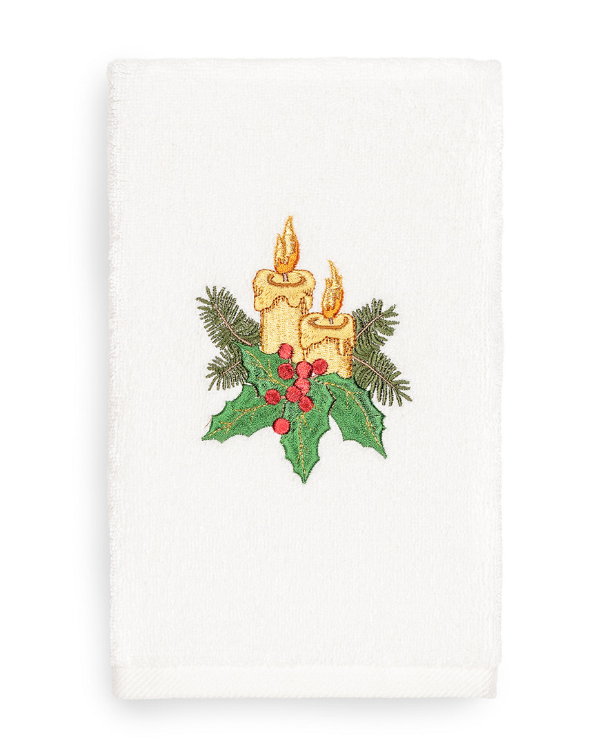 Linum Home Textiles Christmas Candles Hand Towel