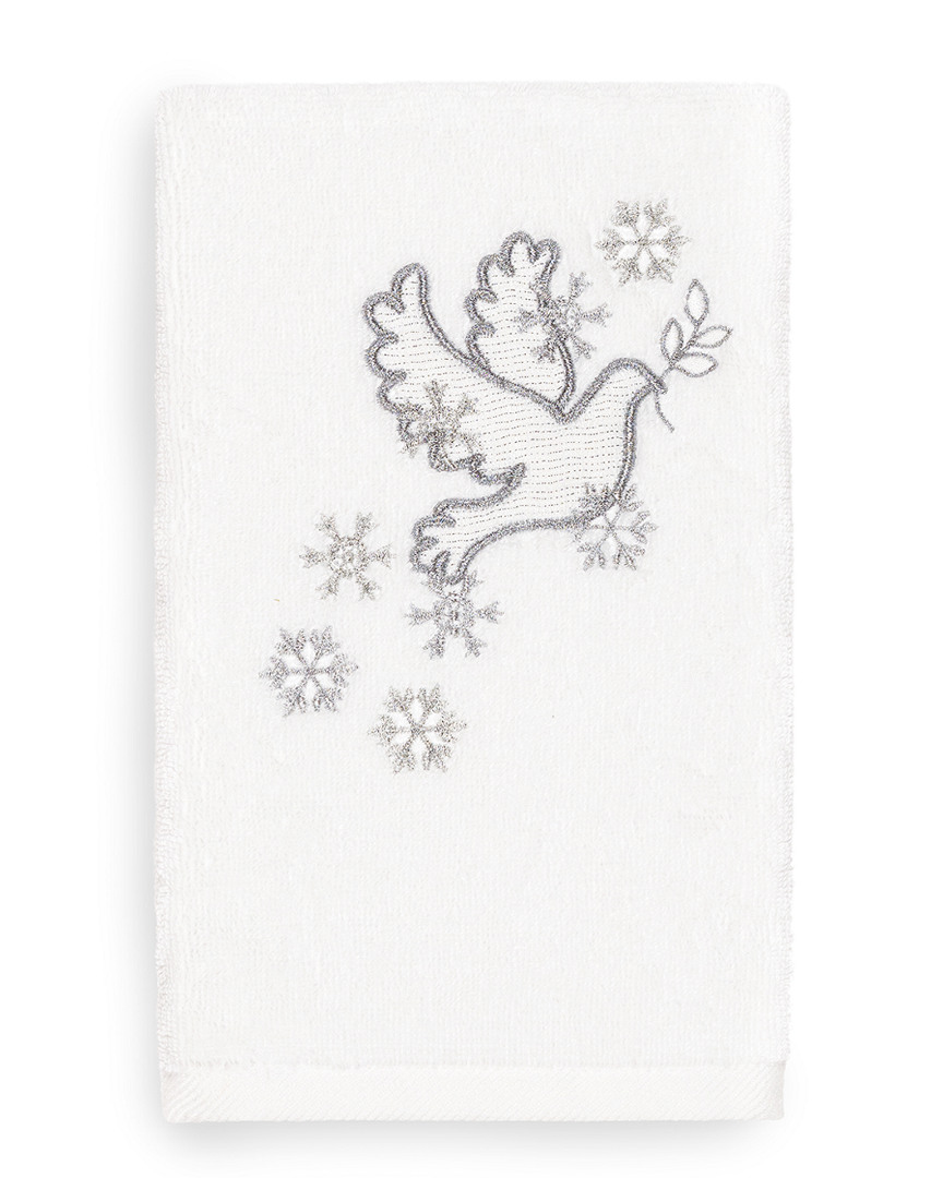 Linum Home Textiles Christmas Dove Hand Towel