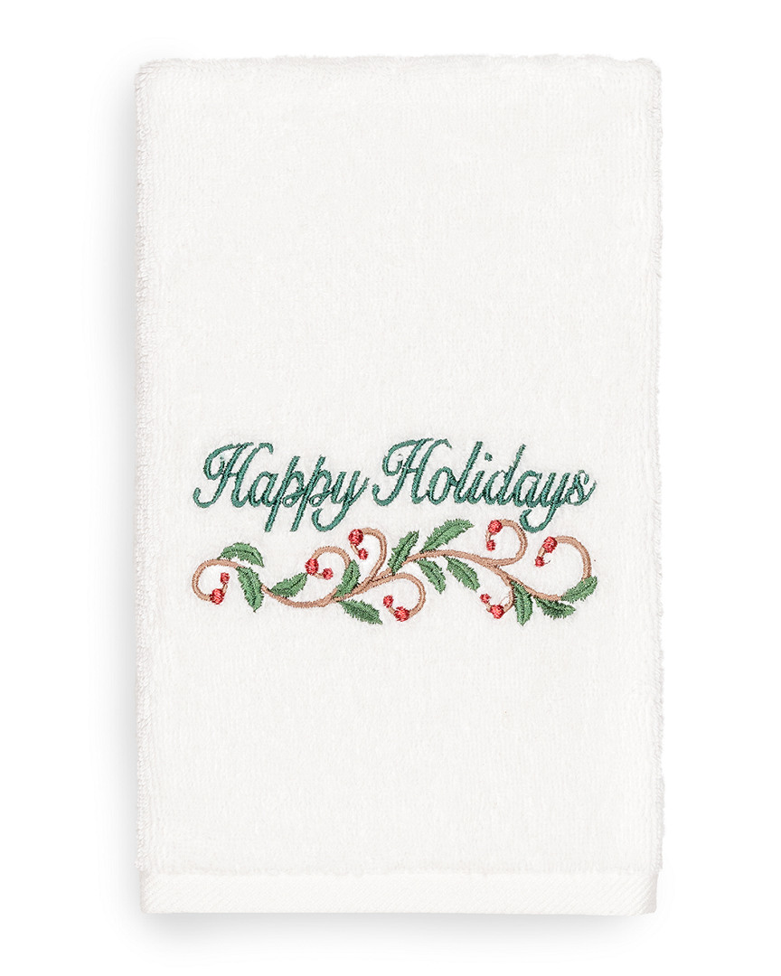Linum Home Textiles Christmas Happy Holidays Hand Towel