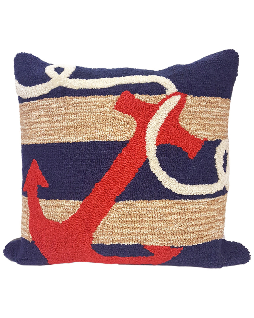 Liora Manne Frontporch Anchor Indoor/outdoor Pillow