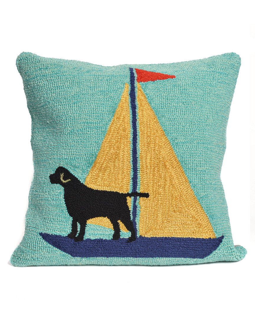 Liora Manne Frontporch Sailing Dog Indoor/outdoor Pillow