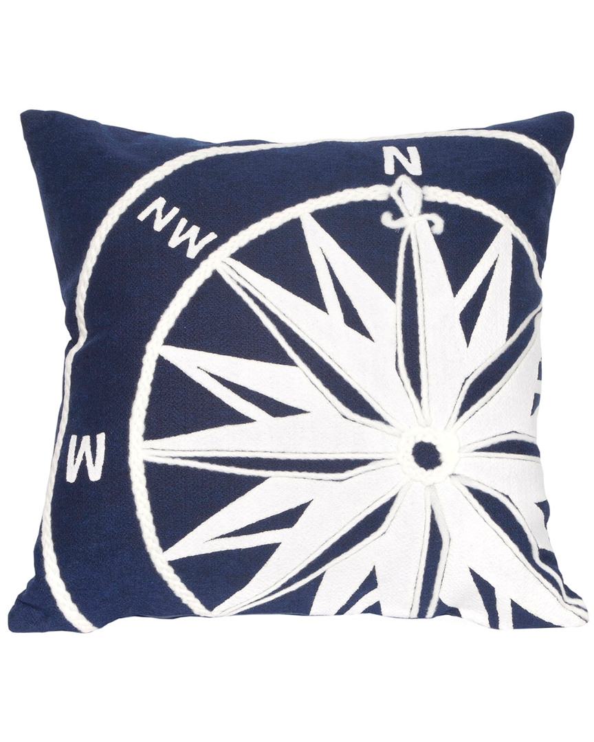 Liora Manne Visions Ii Compass Indoor/outdoor Pillow