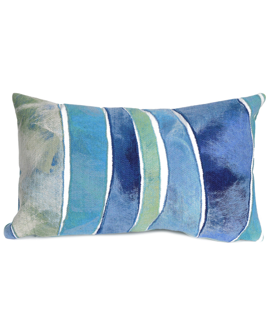 Liora Manne Visions Iii Waves Indoor/outdoor Pillow