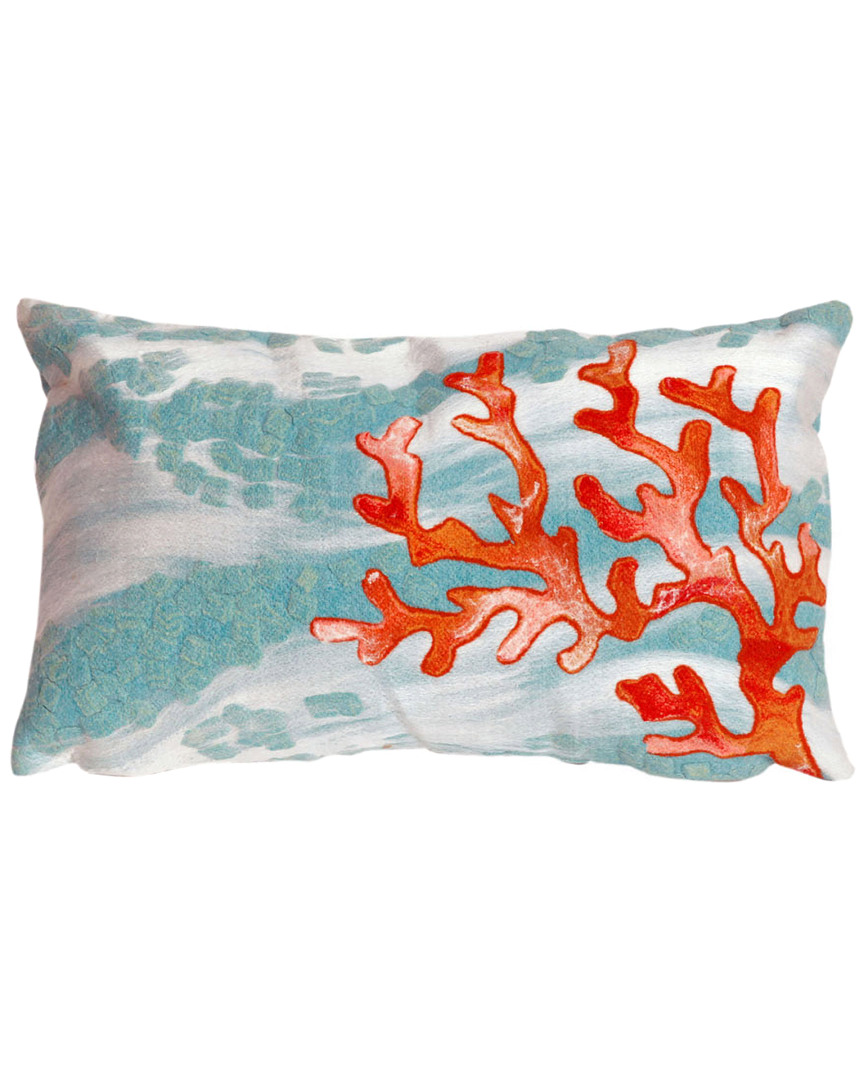 Liora Manne Visions Iii Coral Wave Indoor/outdoor Pillow