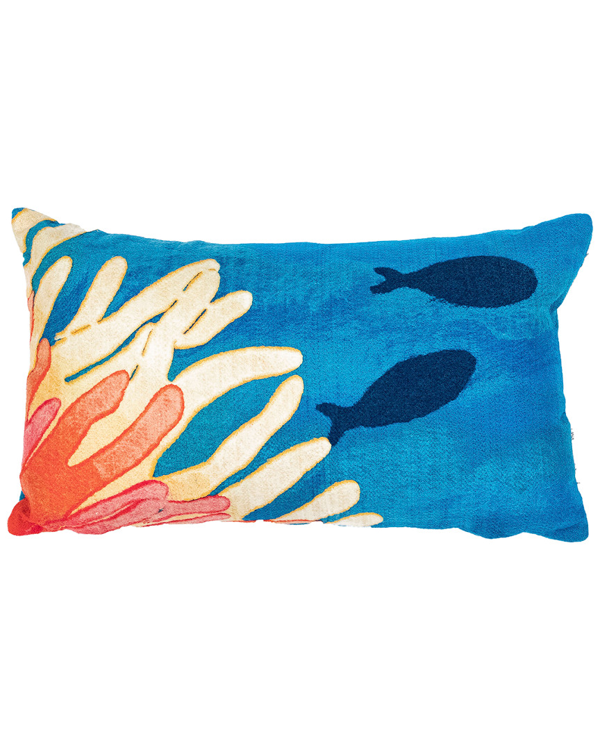 Liora Manne Visions Iii Reef & Fish Indoor/outdoor Pillow