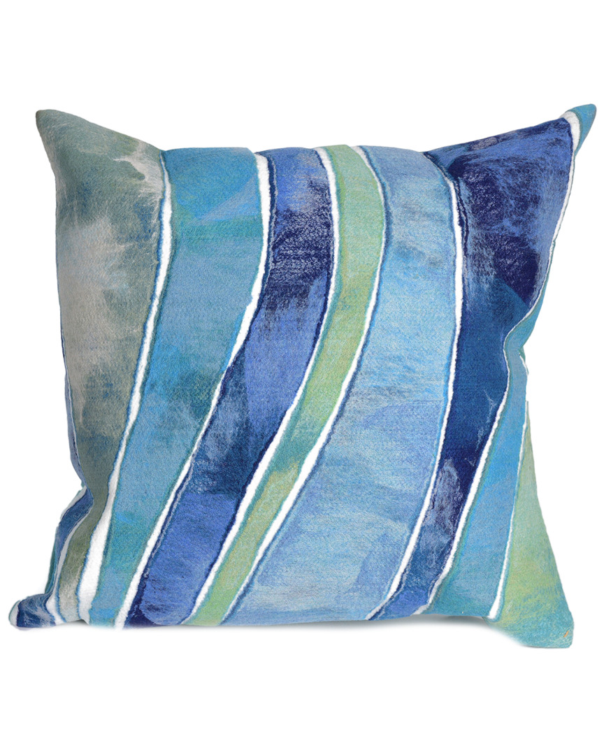 Liora Manne Visions Iii Waves Indoor/outdoor Pillow