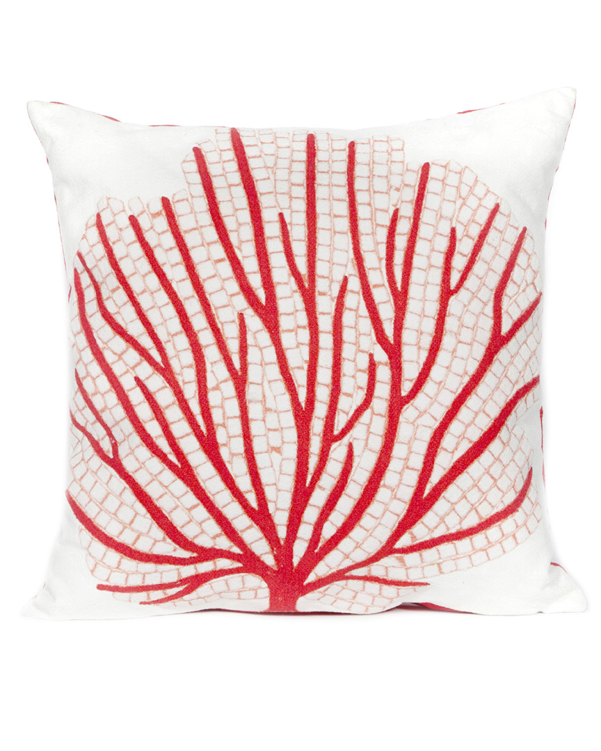 Liora Manne Visions Iii Coral Fan Indoor/outdoor Pillow