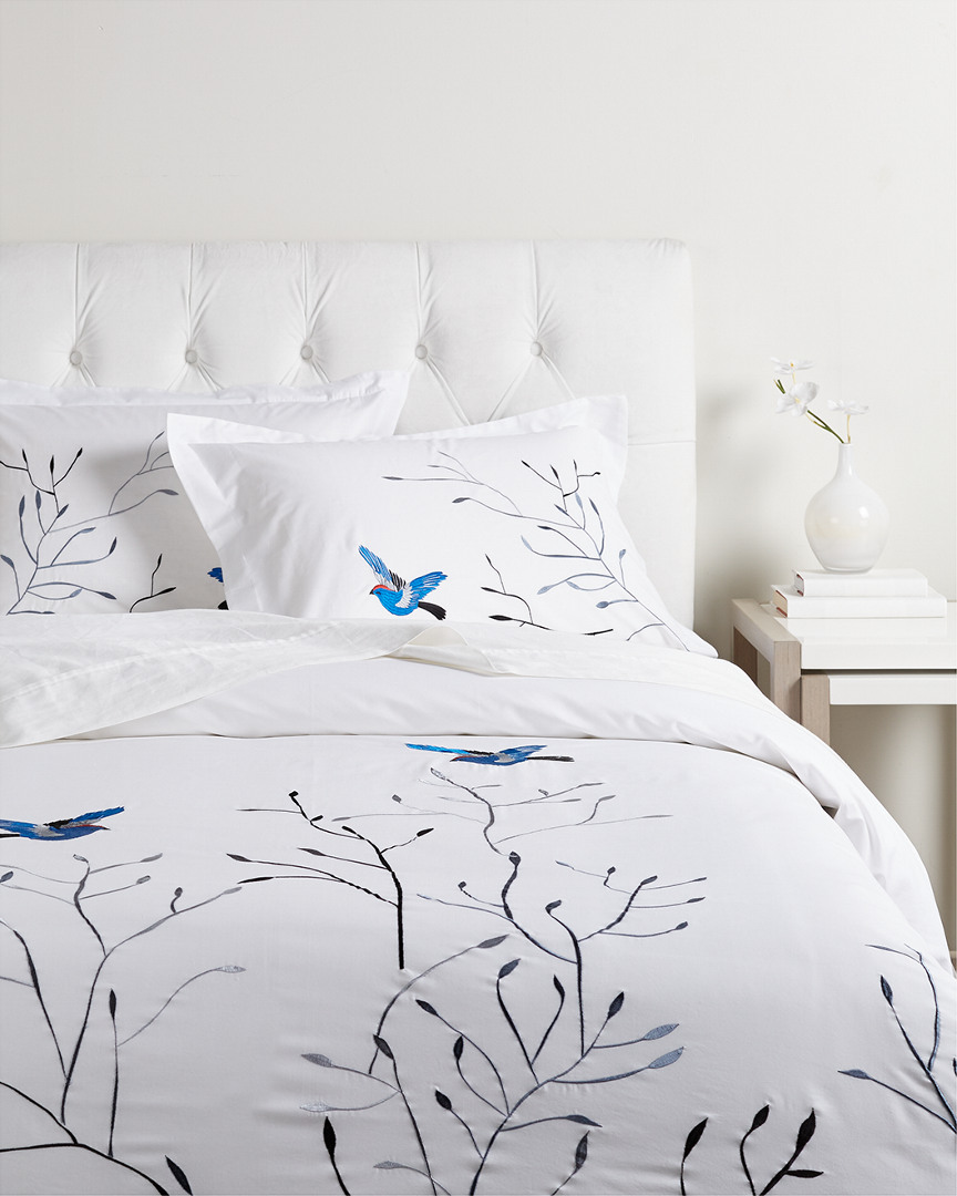 Superior Embroidered Swallow 3pc Duvet Cover Set