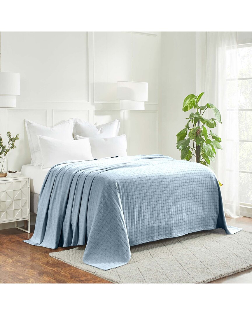 Superior Basketweave All-season Cotton Throw Blanket