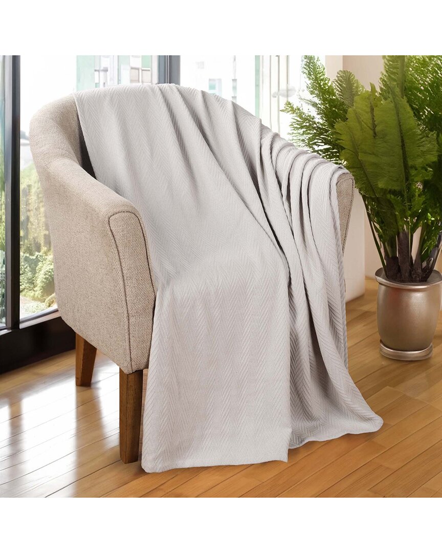 Superior All-season Chevron Cotton Throw Blanket
