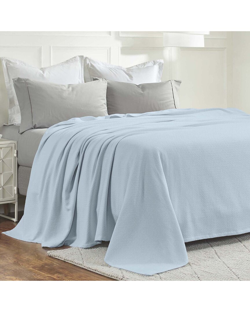 Superior Nobel Cotton Textured Chevron Lightweight Woven Blanket