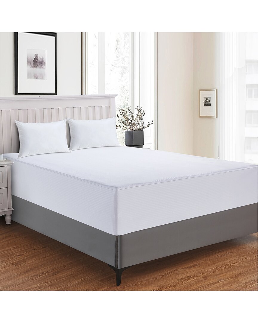 Allied Home 125gsm Thread Count Claritin Allergen Barrier Mattress Protector In White