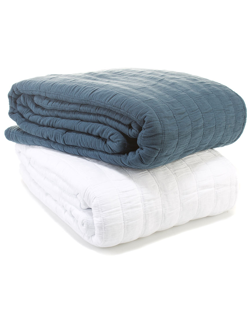 Belle Epoque Relaxed Rows Blanket In Multi
