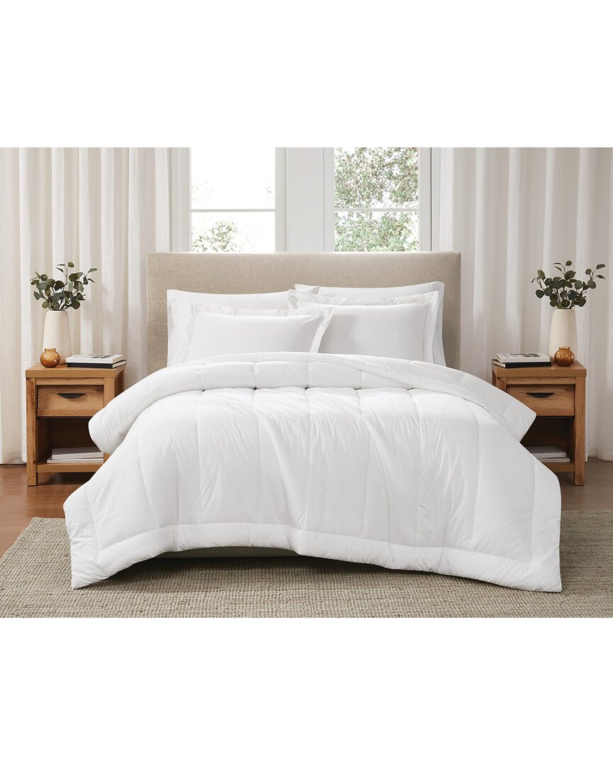 Brooklyn Loom Solid Cotton Percale Comforter Set