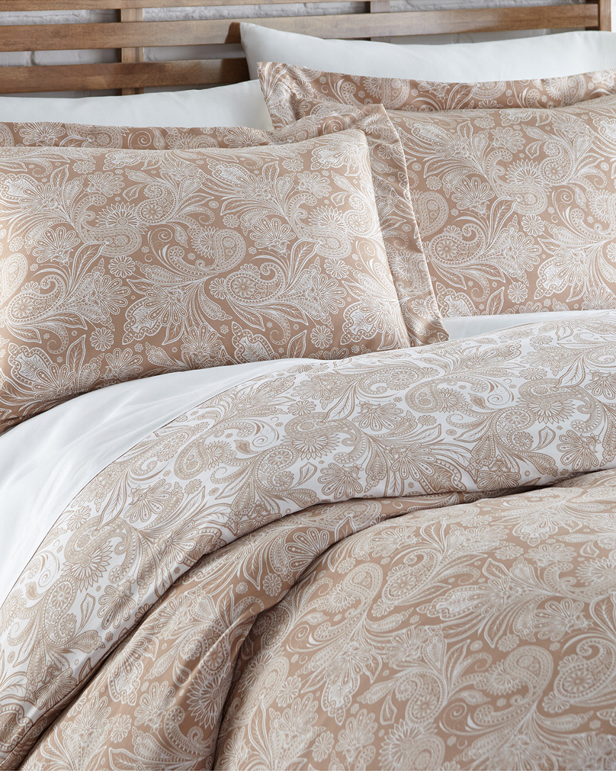 South Shore Linens Paisley Reversible 3pc Duvet Cover Set