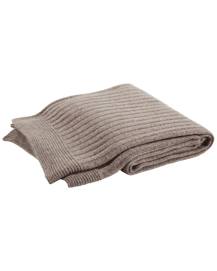 Orchids Lux Home 300 Thread Count Celestial Rib Knit Throw